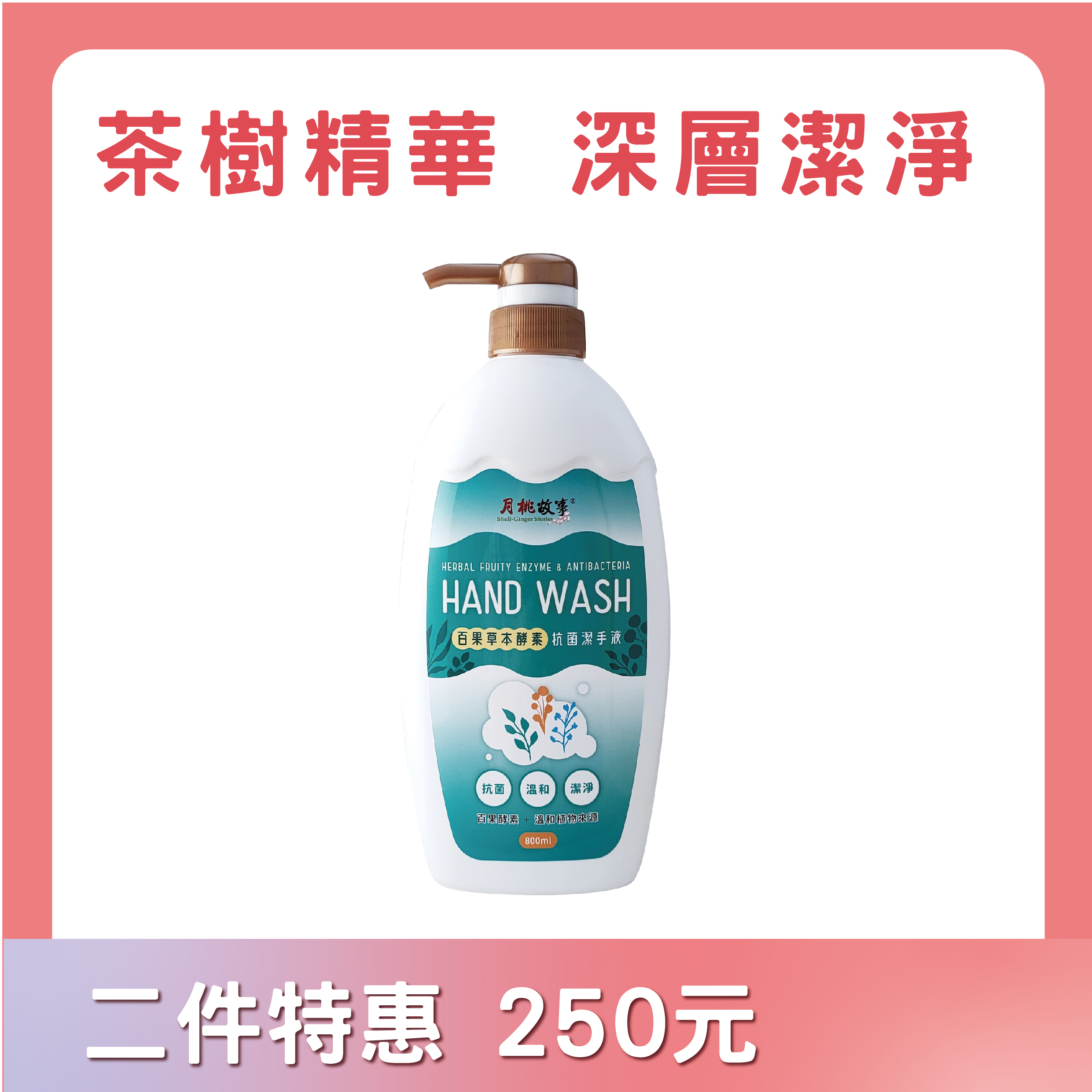 百果草本酵素抗菌潔手液